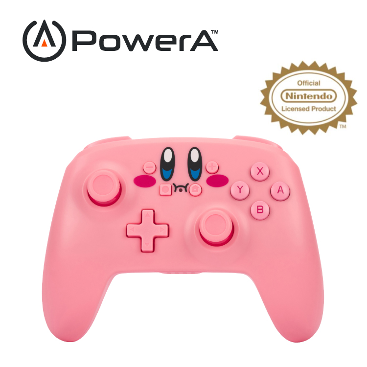 PowerA《 |任天堂官方授權| 無線遊戲手把限量款-卡比 》臺灣公司貨