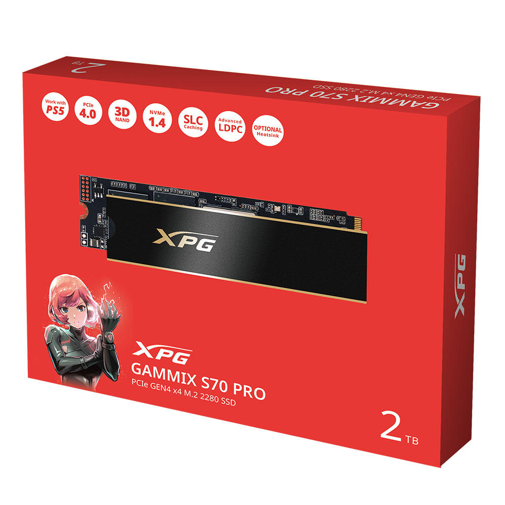 ADATA XPG GAMMIX S70 PRO PCIe Gen4 x4 M.2 2280 2TB 固態硬碟 《 台灣公司貨 》