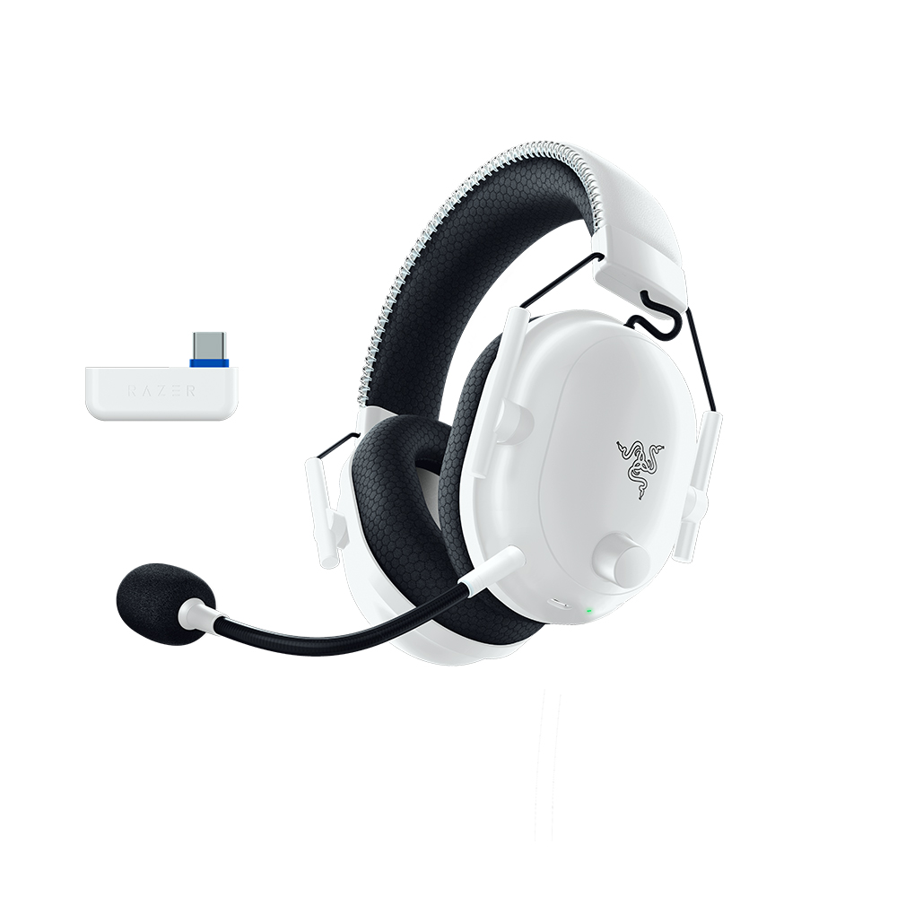 Razer BlackShark V2 Pro 頭戴無線雙模電競耳機-白(PlayStation Licensed)
