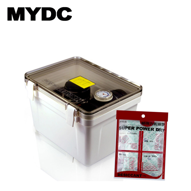 MYDC MT-027A防潮箱(含溼度計)+乾燥劑(2入)