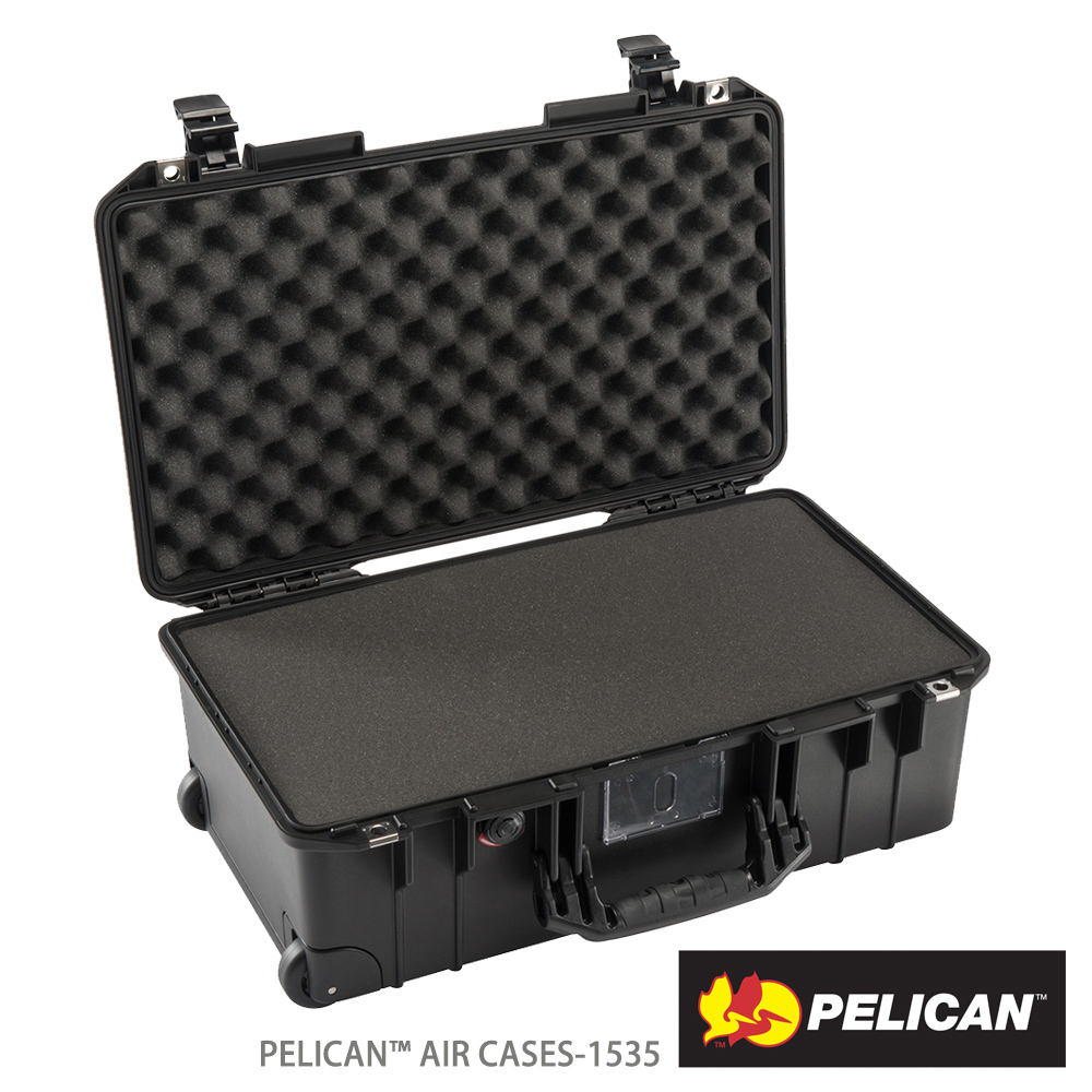 PELICAN 1535 Air 輪座拉桿超輕氣密箱-含泡棉(黑)