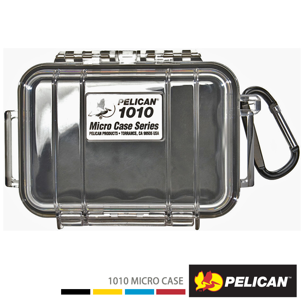 PELICAN 1010 微型防水氣密箱-透明(黑)
