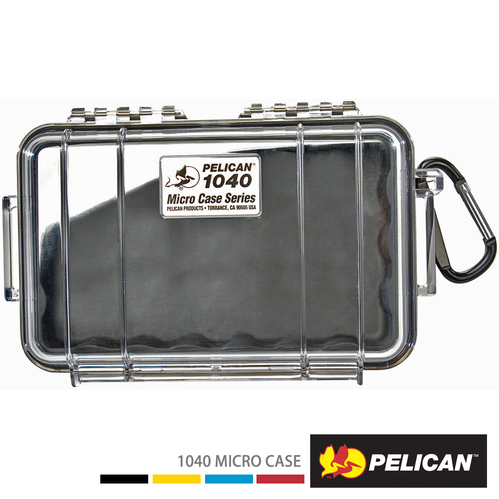 PELICAN 1040 微型防水氣密箱-透明(黑)