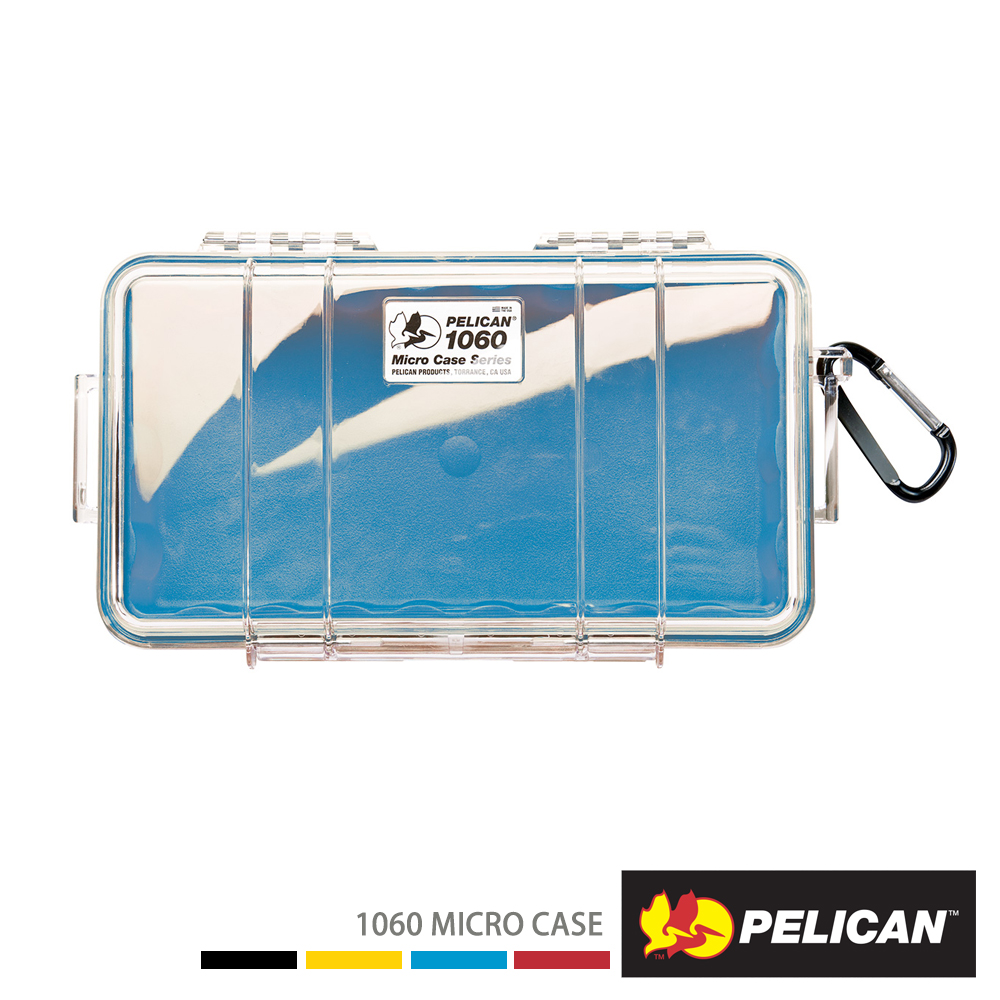 PELICAN 1060 透明防水盒(藍)(PC1060-026-100)