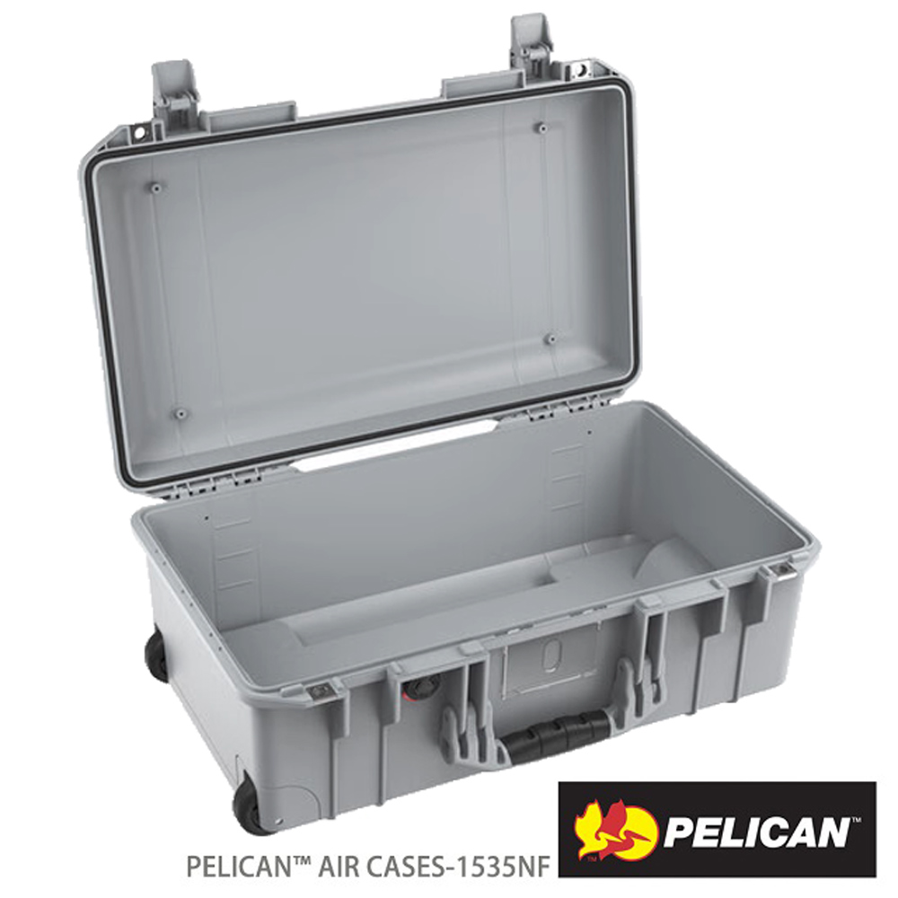 PELICAN 1535NF Air 輪座拉桿超輕氣密箱-空箱(銀)
