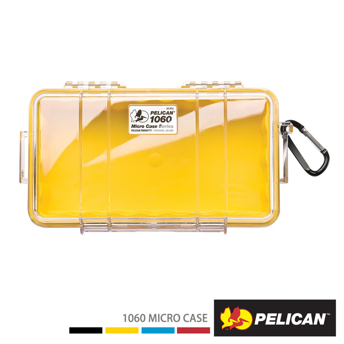 PELICAN 1060 微型防水氣密箱-透明黃