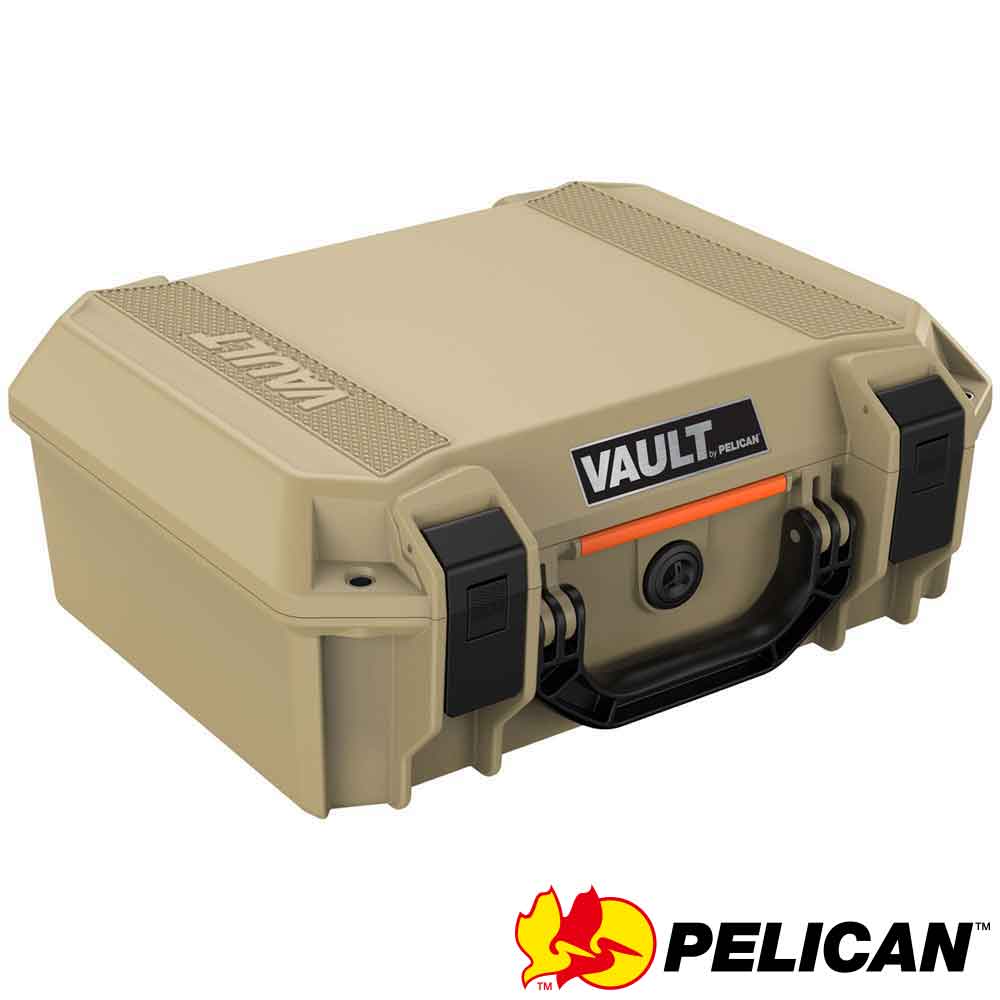 PELICAN V200C 氣密箱含泡棉-沙漠黃
