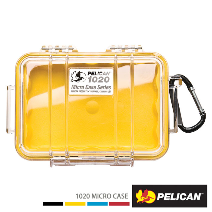 PELICAN 1020 微型防水氣密箱-透明黃