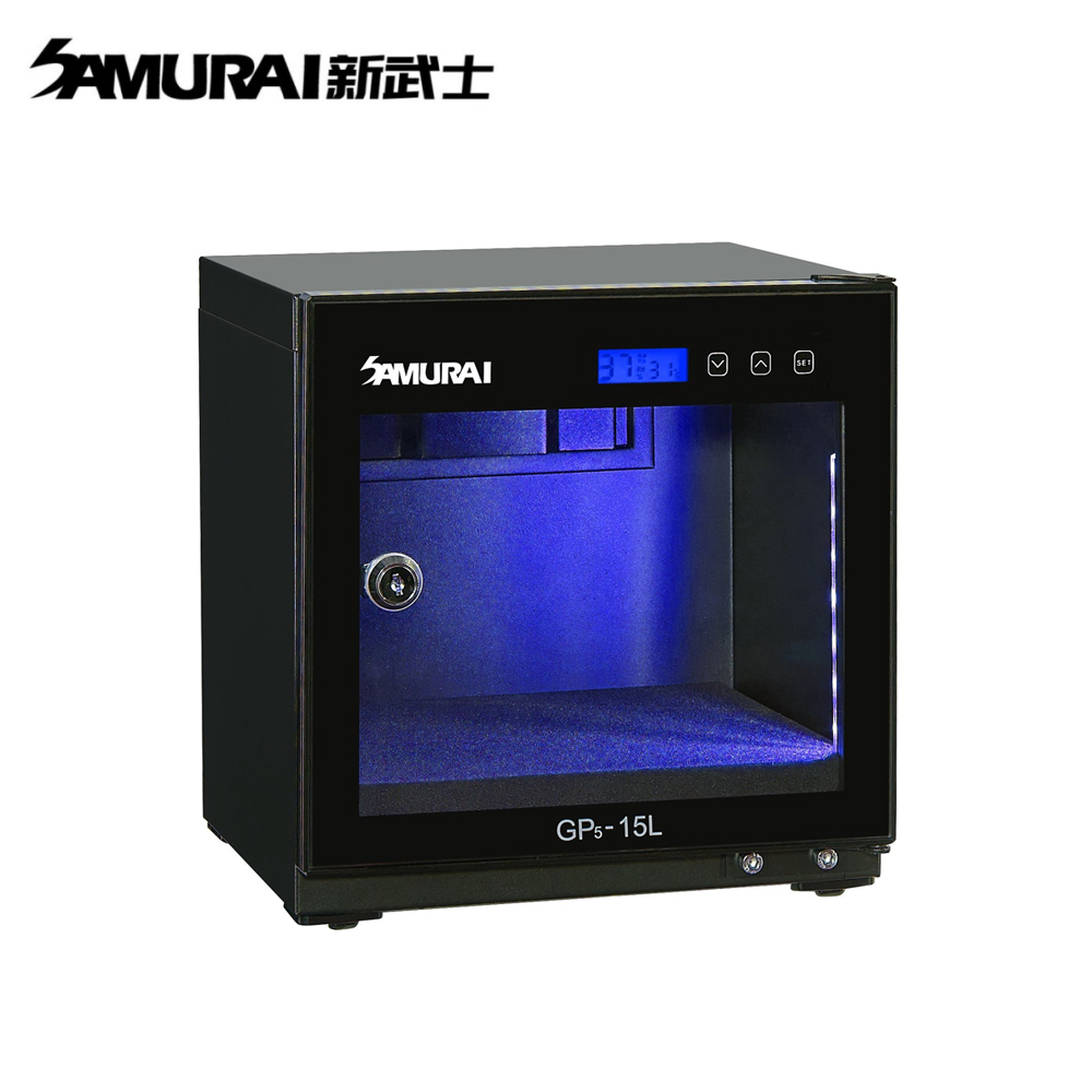SAMURAI 新武士 GP5-15L 藍光觸控式電子防潮箱 公司貨