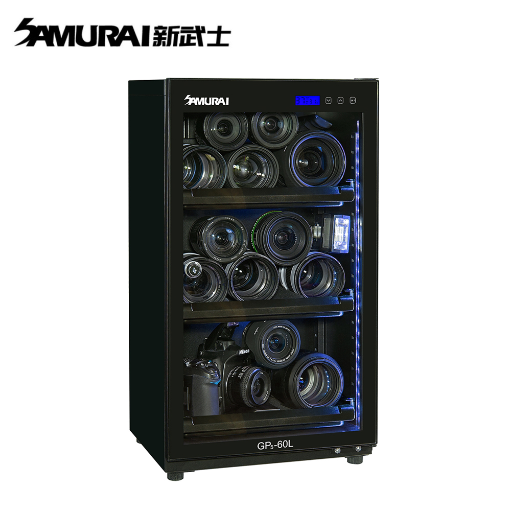 SAMURAI 新武士 GP5-60L 藍光觸控式電子防潮箱 公司貨