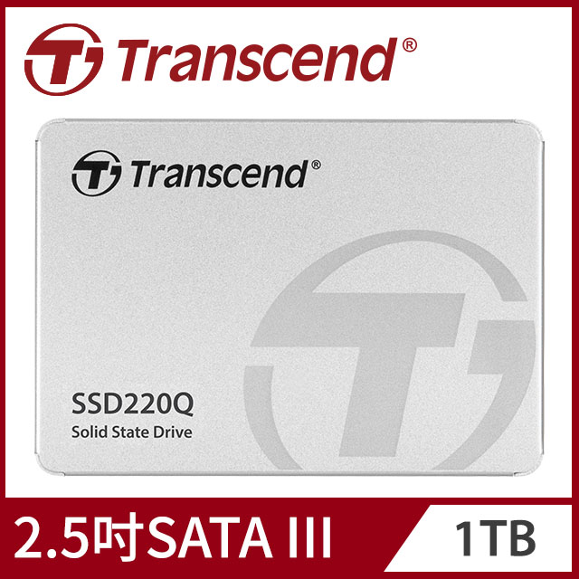 Transcend 創見 1TB SSD220Q 2.5吋SATA III SSD固態硬碟(TS1TSSD220Q)