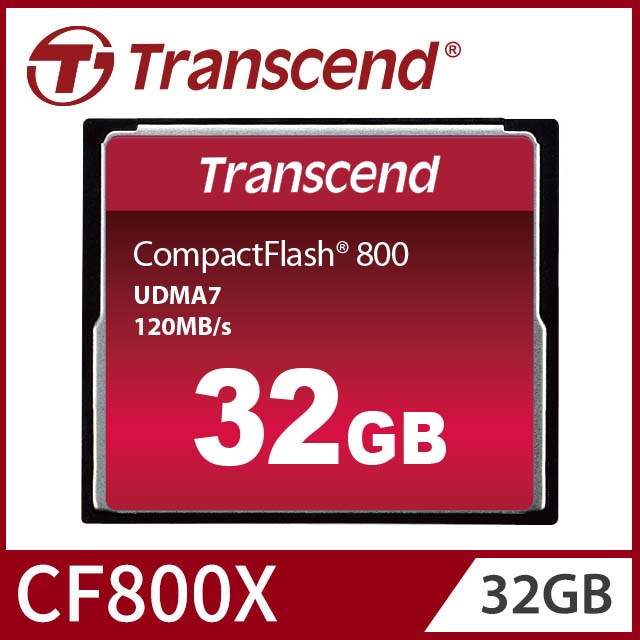 Transcend 創見 32GB 800 CF記憶卡(TS32GCF800)