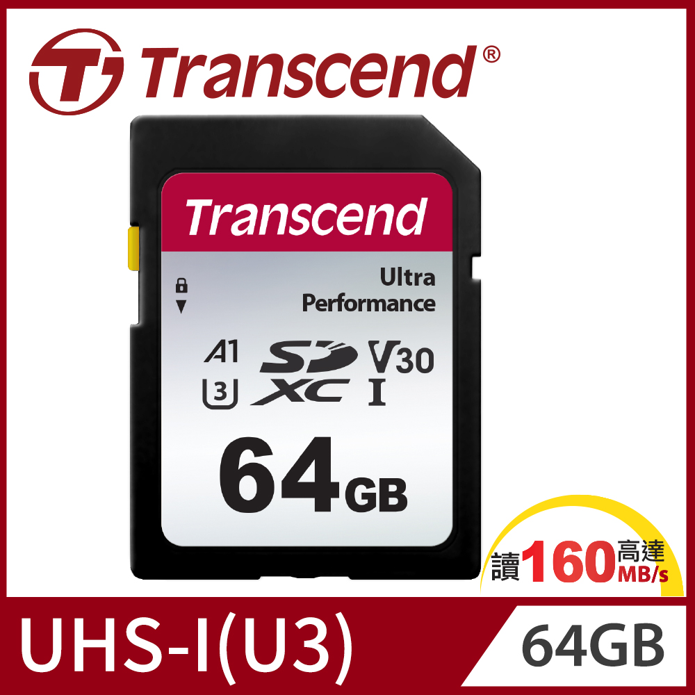 Transcend 創見 SDC340S SDXC UHS-I U3 (V30) 64GB記憶卡 (TS64GSDC340S)