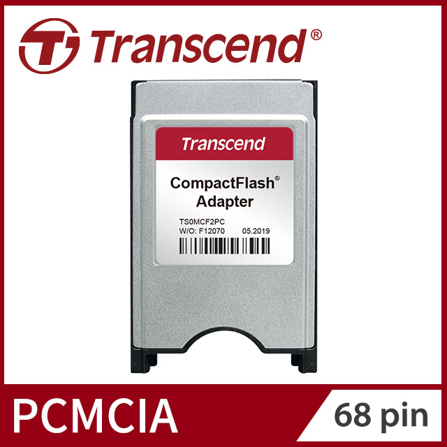 Transcend 創見 CF卡轉PCMCIA 轉接卡-50-pin轉68-pin(TS0MCF2PC)