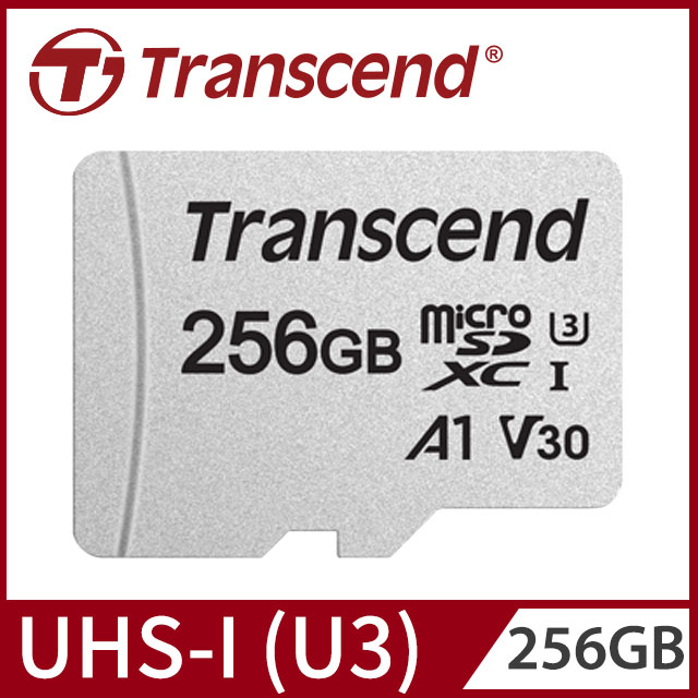 Transcend 創見 USD300S microSDXC UHS-I U3(V30/A1) 256GB記憶卡,附轉卡-專(TS256GUSD300S-A)