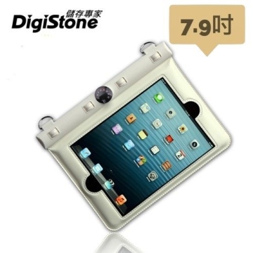 DigiStone iPad mini 7.9吋平板電腦防水袋/保護套/可觸控(溫度計型)適7.9吋以下平板-白色x1P