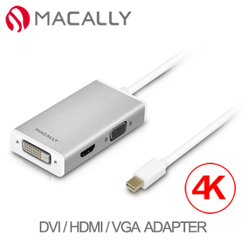 Macally Mini DisplayPort TO 3IN1 4K