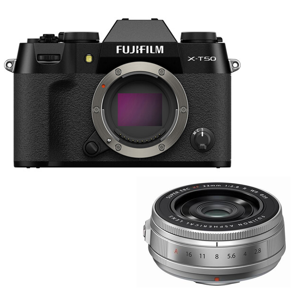 FUJIFILM 富士 X-T50 BODY 單機身 + XF 23mm F2.8R WR 恆昶公司貨