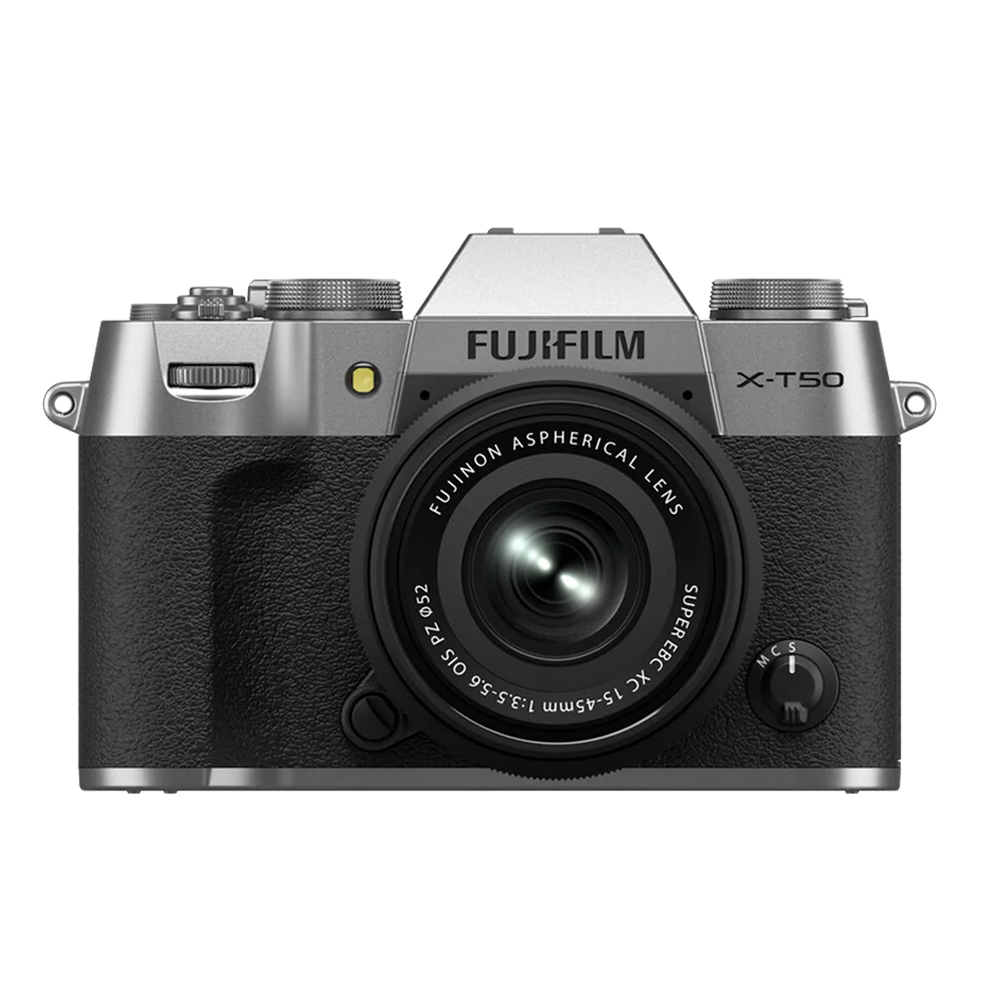 FUJIFILM 富士 X-T50 + XC 15-45mm KIT組 公司貨 銀色