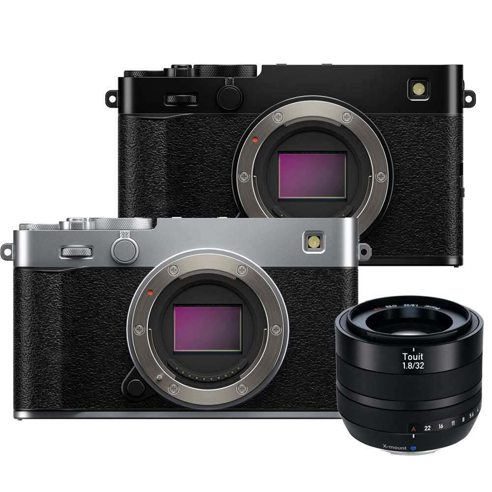 FUJIFILM 富士 X-E5 單機身 恆昶公司貨 + Zeiss Touit 1.8/32 鏡頭 台灣蔡司公司貨