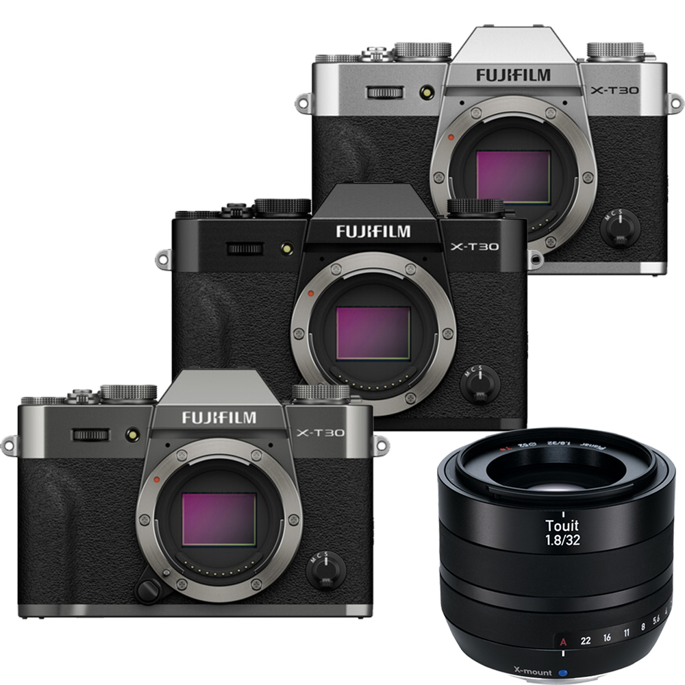 FUJIFILM 富士 X-T30 III 單機身 + Zeiss Touit 1.8/32 For X-mount 鏡頭 公司貨