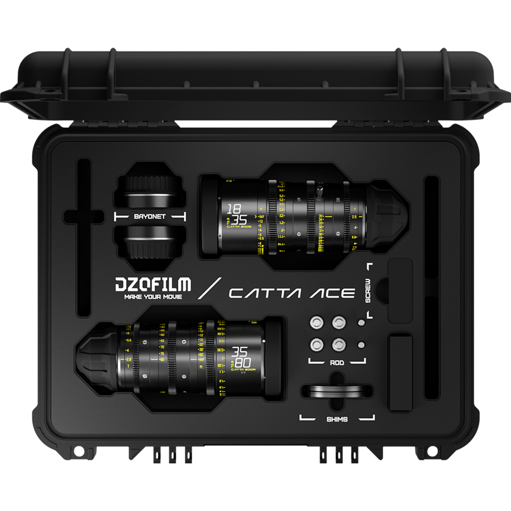 DZOFILM CATTA ZOOM 無邪系列 18-35mm + 35-80mm T2.9 鏡頭套組 黑色 E-Mount
