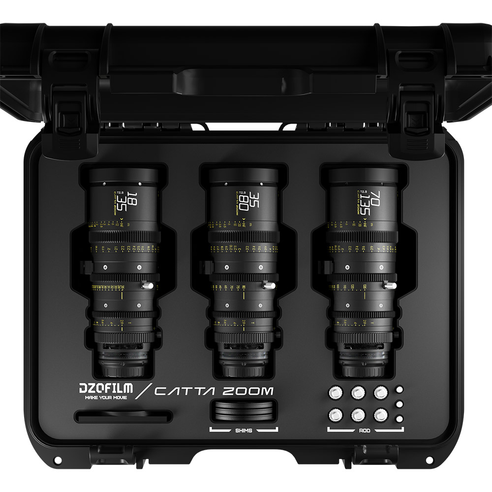 DZOFILM CATTA ZOOM 無邪系列 18-35mm + 35-80mm + 70-135mm T2.9 鏡頭套組 黑色 E-Mount