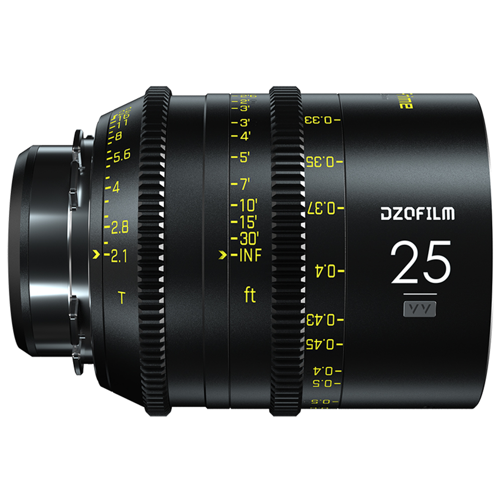 DZOFILM VESPID PRIME 玄蜂系列 25mm T2.1 全片幅定焦專業電影鏡頭 PL-MOUNT