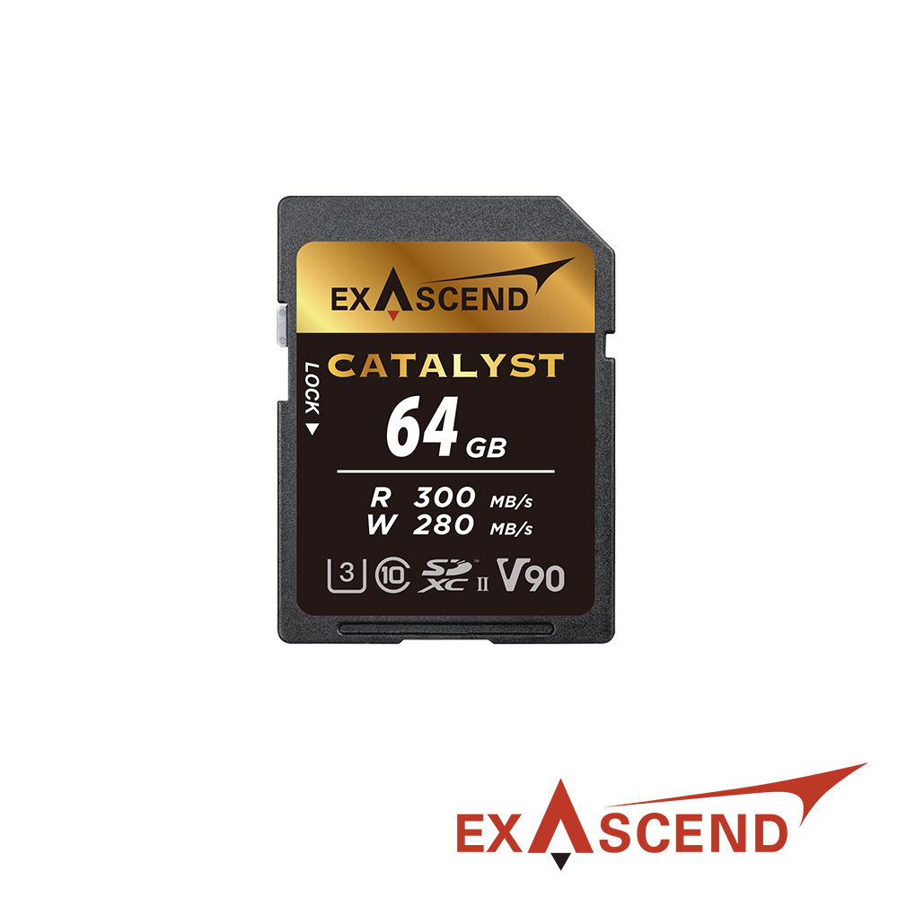 Exascend Catalyst V90 超高速SD記憶卡 64GB 公司貨