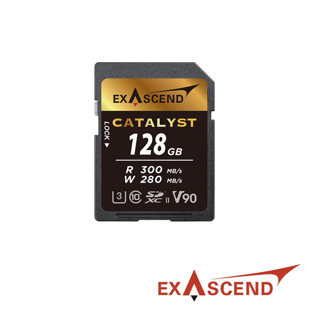 Exascend Catalyst V90 超高速SD記憶卡 128GB 公司貨
