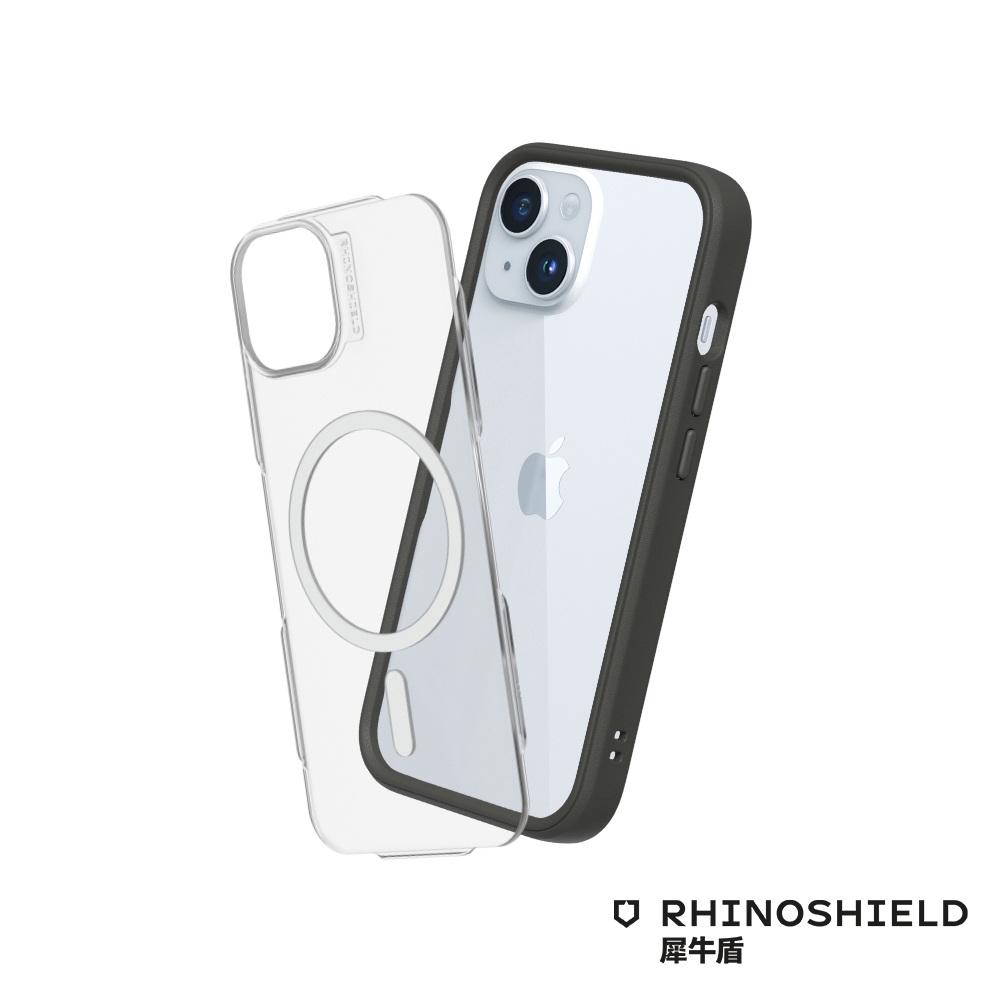 RHINOSHIELD 犀牛盾 iPhone 15 Mod NX MagSafe兼容 超強磁吸手機保護殼-泥灰色
