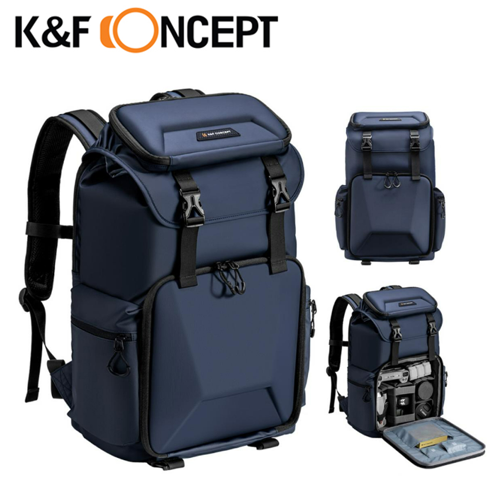 K&F Concept 新休閒者 專業攝影單眼相機後背包 KF13.098V3 藍色