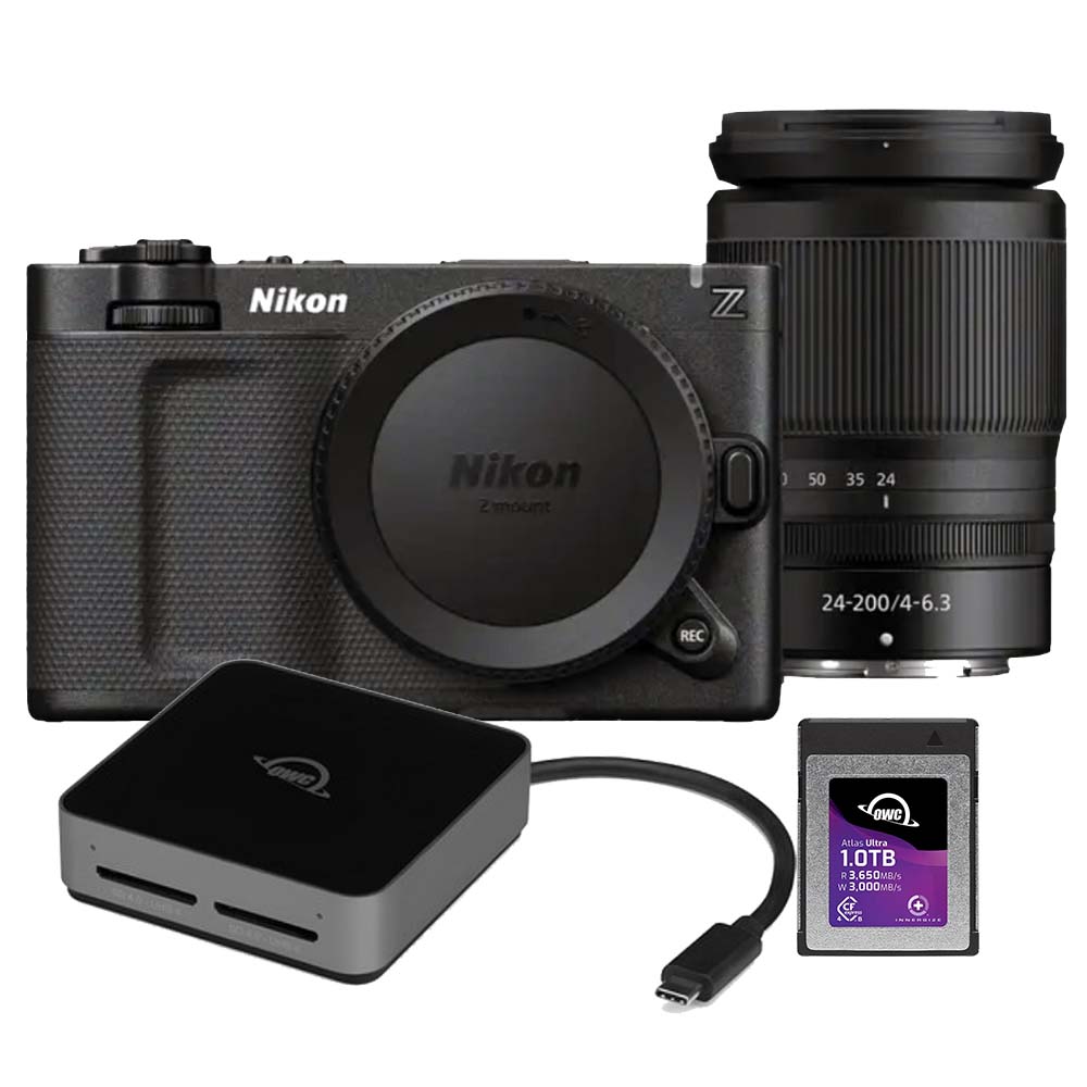 Nikon 尼康 ZR + NIKKOR Z 24-200mm F4-6.3 VR 公司貨+ OWC Ultra 1TB CFexpress 4.0 + B型 & SD 雙槽讀卡機