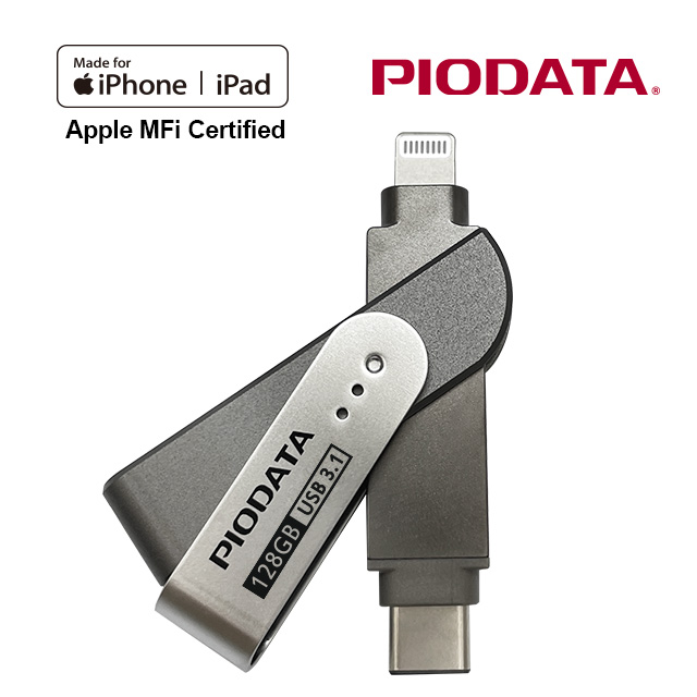 PIODATA iXflash Lightning / USB Type C 128GB iPhone/iPad專用雙向隨身碟