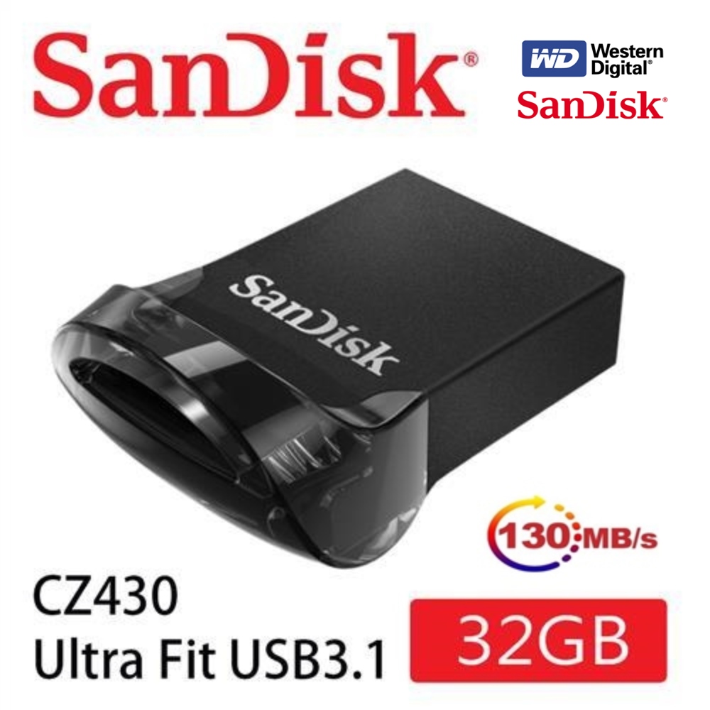SanDisk晟碟 Ultra Fit USB 3.1 32GB 高速隨身碟
