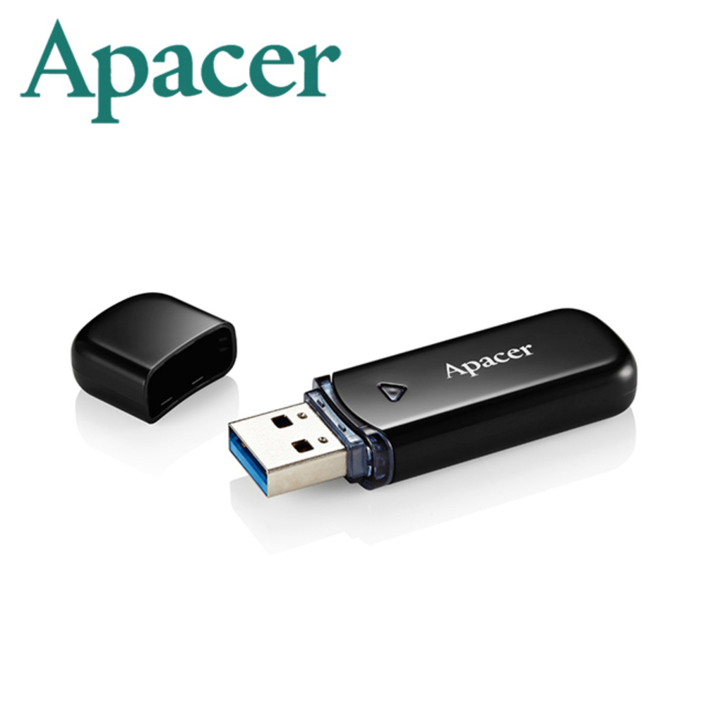 Apacer 宇瞻 3.2帽蓋系列 AH355 64G 隨身碟 神秘黑