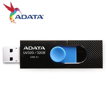 ADATA威剛 UV320 32GB USB3.2 隨身碟-黑