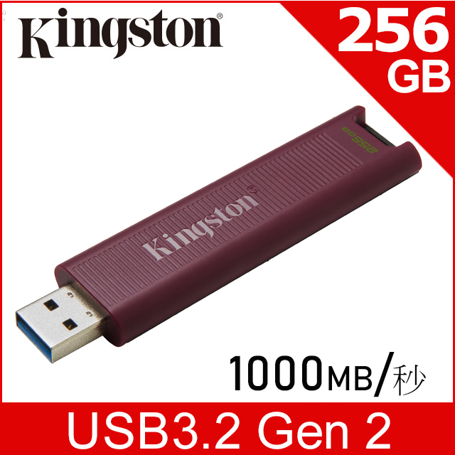 Kingston 金士頓 DataTraveler Max USB 3.2 Gen2 Type A 256GB 隨身碟 (DTMAXA/256GB)