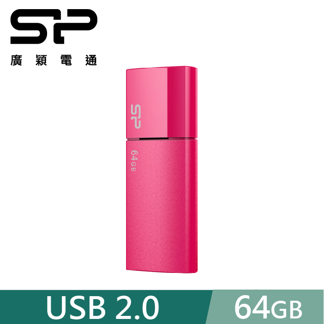 SP 廣穎 64GB U05 USB 2.0 隨身碟 蜜桃紅
