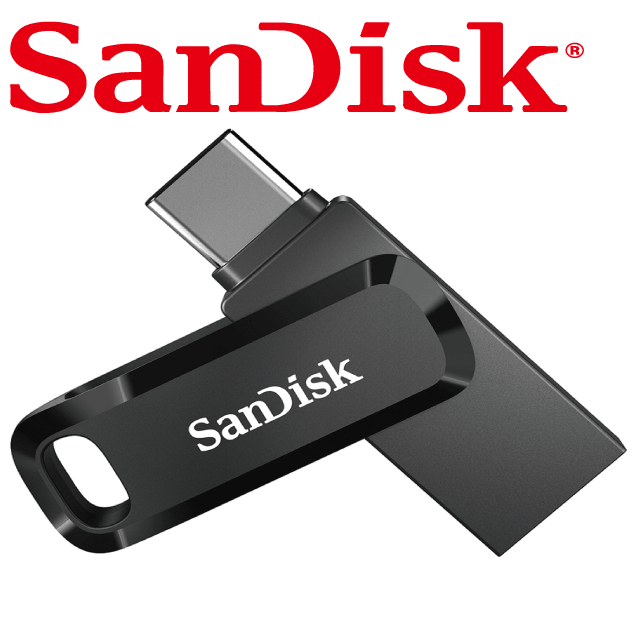 SanDisk Ultra Go USB Type-C 128GB 雙用隨身碟-黑