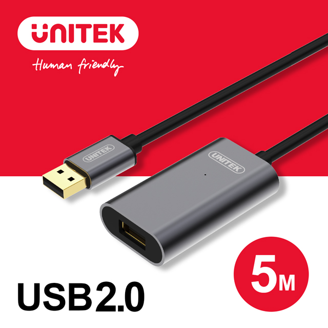 UNITEK 優越者USB2.0訊號放大延長線(5M)