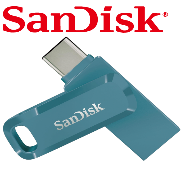 SanDisk Ultra Go USB Type-C 512GB 雙用隨身碟-海灣藍