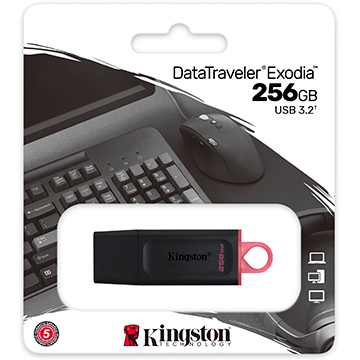 Kingston 金士頓 256GB 256G【DTX/256GB】DataTraveler Exodia USB 3.2 原廠保固 隨身碟
