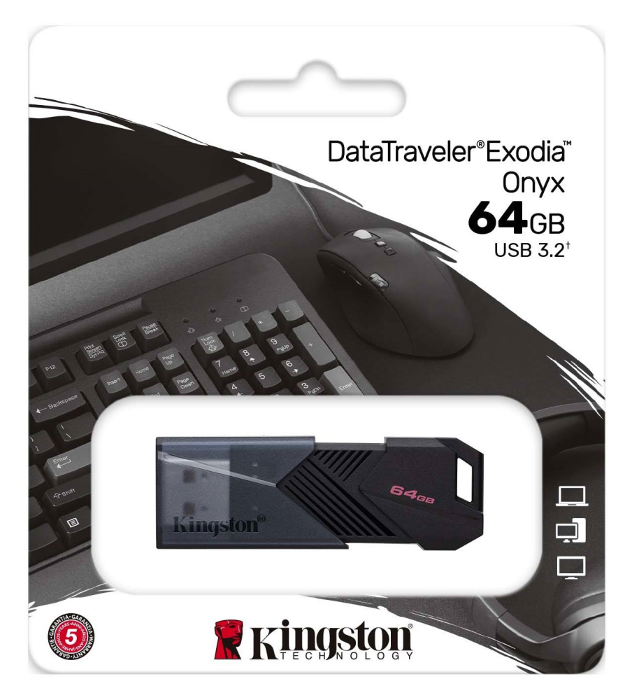 Kingston 金士頓 64GB 64G【DTXON/64GB】DataTraveler Exodia Onyx USB 3.2 隨身碟
