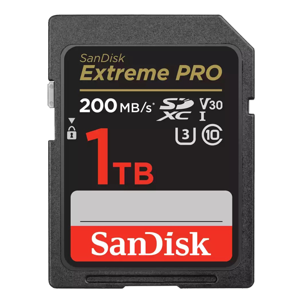 SanDisk 1T 1TB SDXC【200MB/s】Extreme Pro UHS-I 4K U3 V30 相機記憶卡