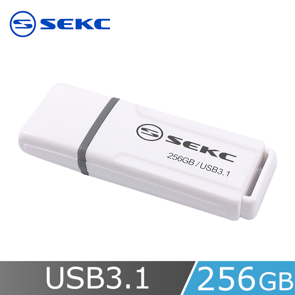 SEKC SDU50 256GB USB3.1 Gen1高速隨身碟-經典白