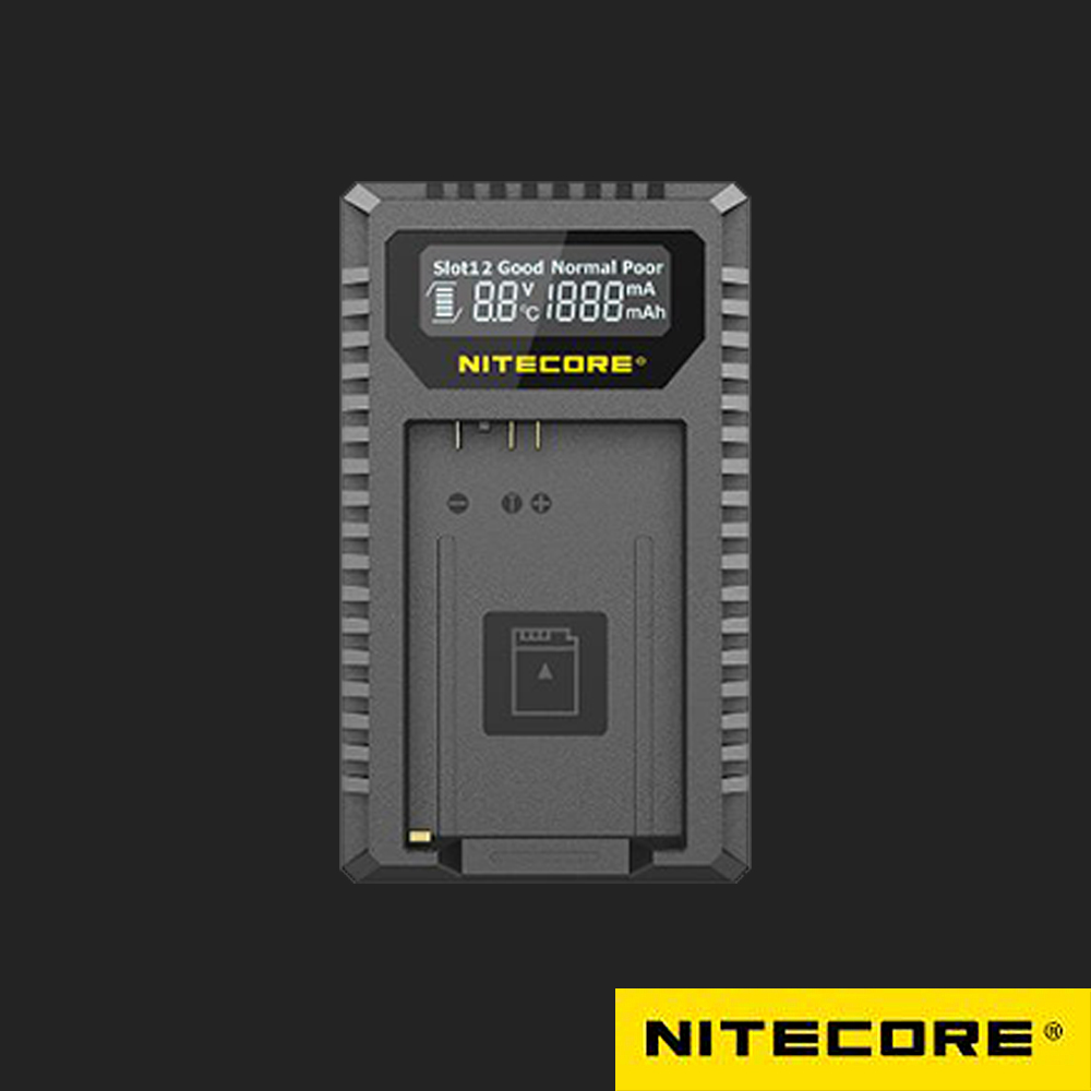 NITECORE 奈特科爾 UCN5 For LPE-17 USB行動快充QC 液晶雙槽充電器