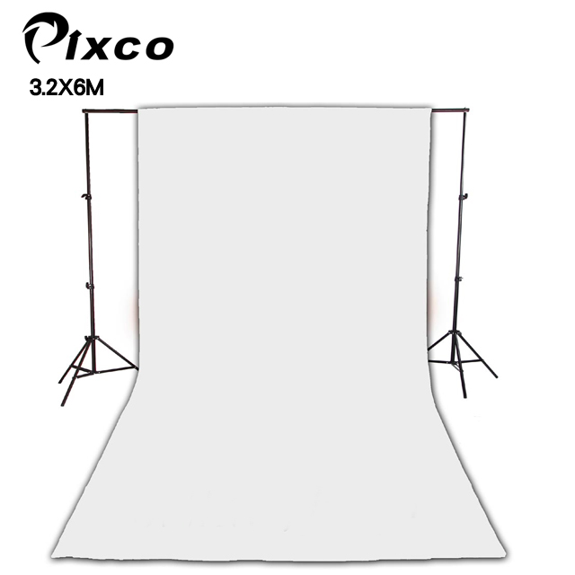 Pixco 拍攝寶優質TC棉背景布3.2X6M-白色