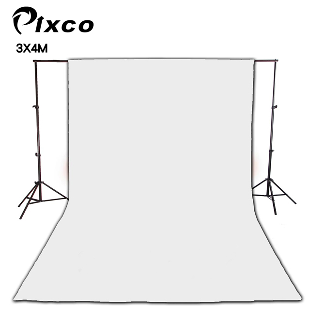 Pixco 拍攝寶優質TC棉背景布3X4M-白色