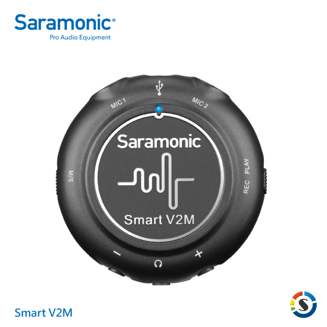 Saramonic 楓笛 Smart V2M 雙通道領夾麥克風混音器套組